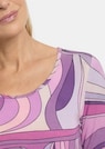 Shirt van viscose met een artistieke all-over print thumbnail 5