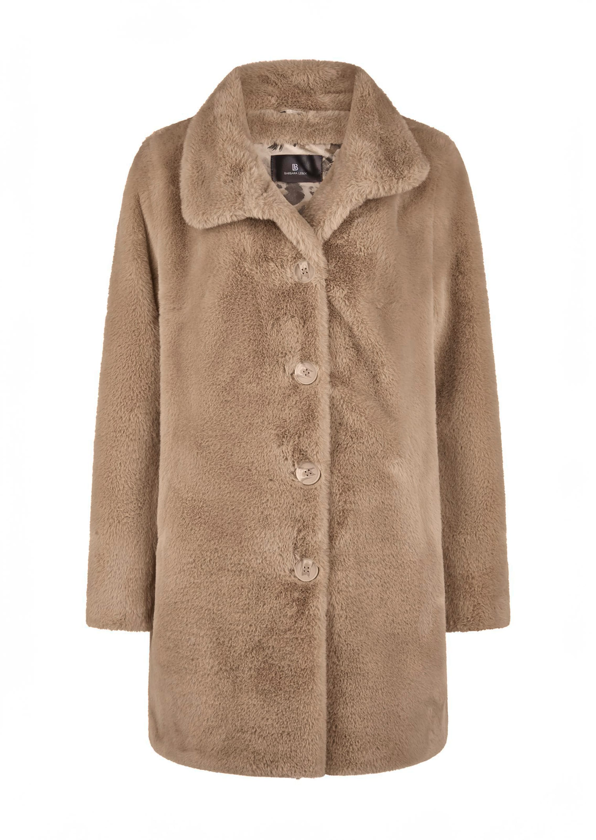 Teddy mantel met een voering met een animal-print