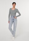 Ribbed jumper with V-neck thumbnail 2