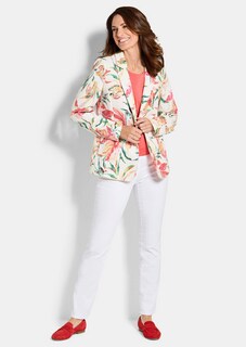 Floraler Blazer aus Waffel-Jersey thumbnail 2