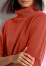 Cashmere roll neck jumper with half-length sleeves thumbnail 5