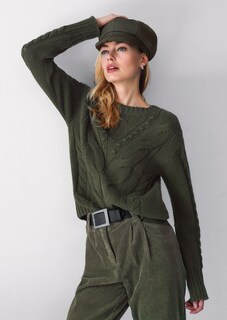 Strickpullover mit Zopfmuster thumbnail 7