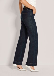 Wide-Leg-Jeans mit dunkler Waschung thumbnail 4