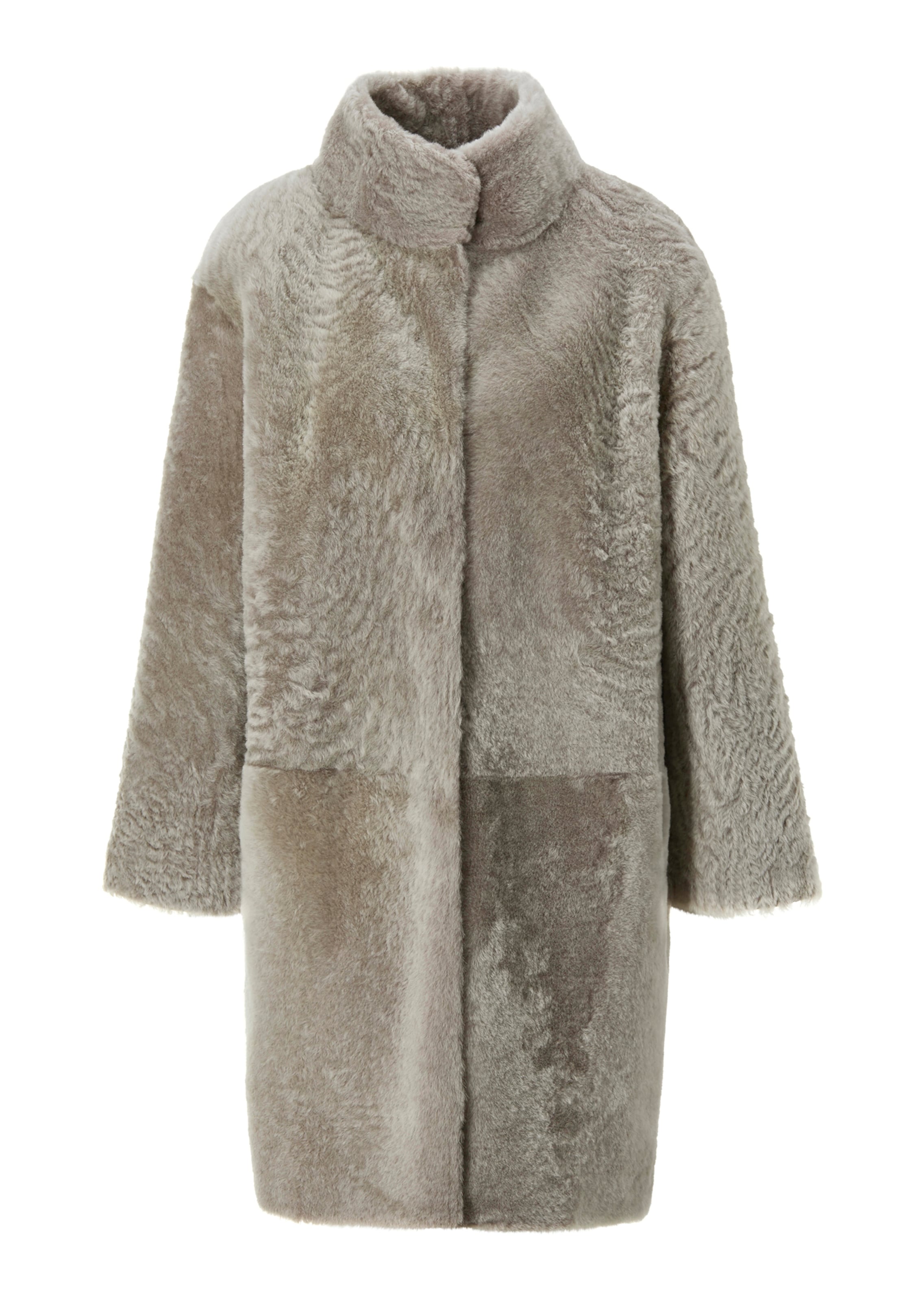 Lammfelljacke zum Wenden in helltaupe