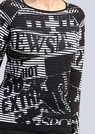 Druckpullover mit modischen Druckmuster thumbnail 4