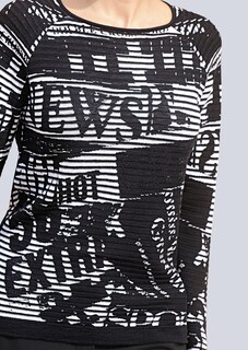 Druckpullover mit modischen Druckmuster thumbnail 4