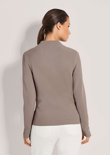 Schlanker Strickblazer mit langen Ärmeln thumbnail 3