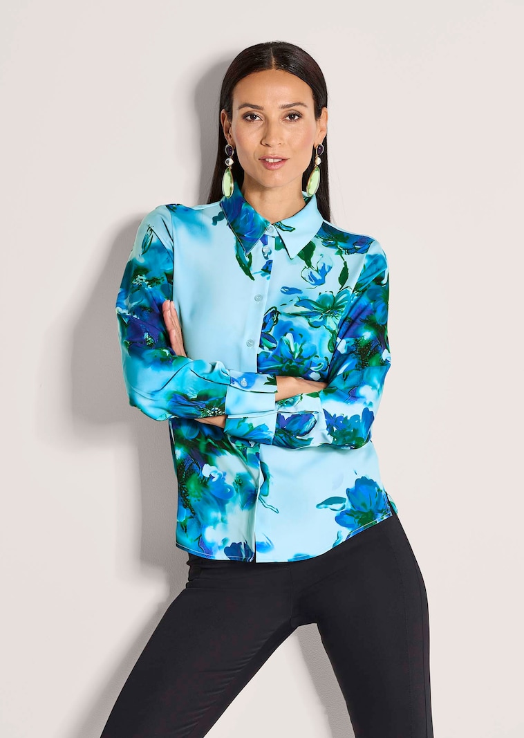 Bluse mit floralem Muster