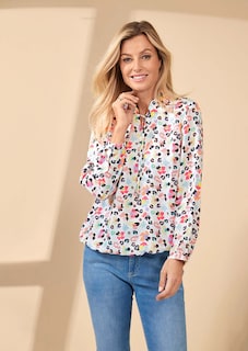 Blouse intemporelle avec imprimé haut en couleur thumbnail 7