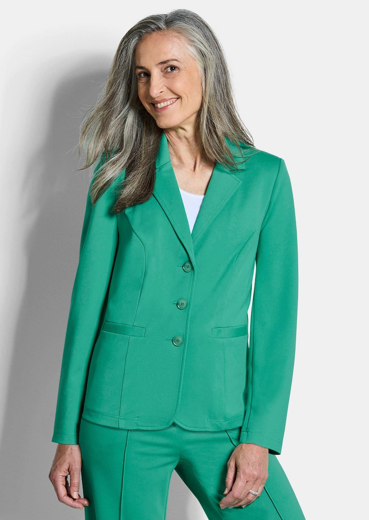 Jersey-Blazer mit Reverskragen