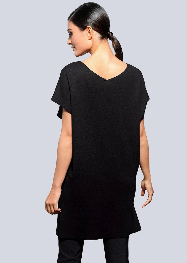 Longpullover mit streckendem V-Ausschnitt 2