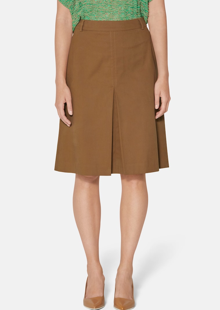 Flared cotton skirt