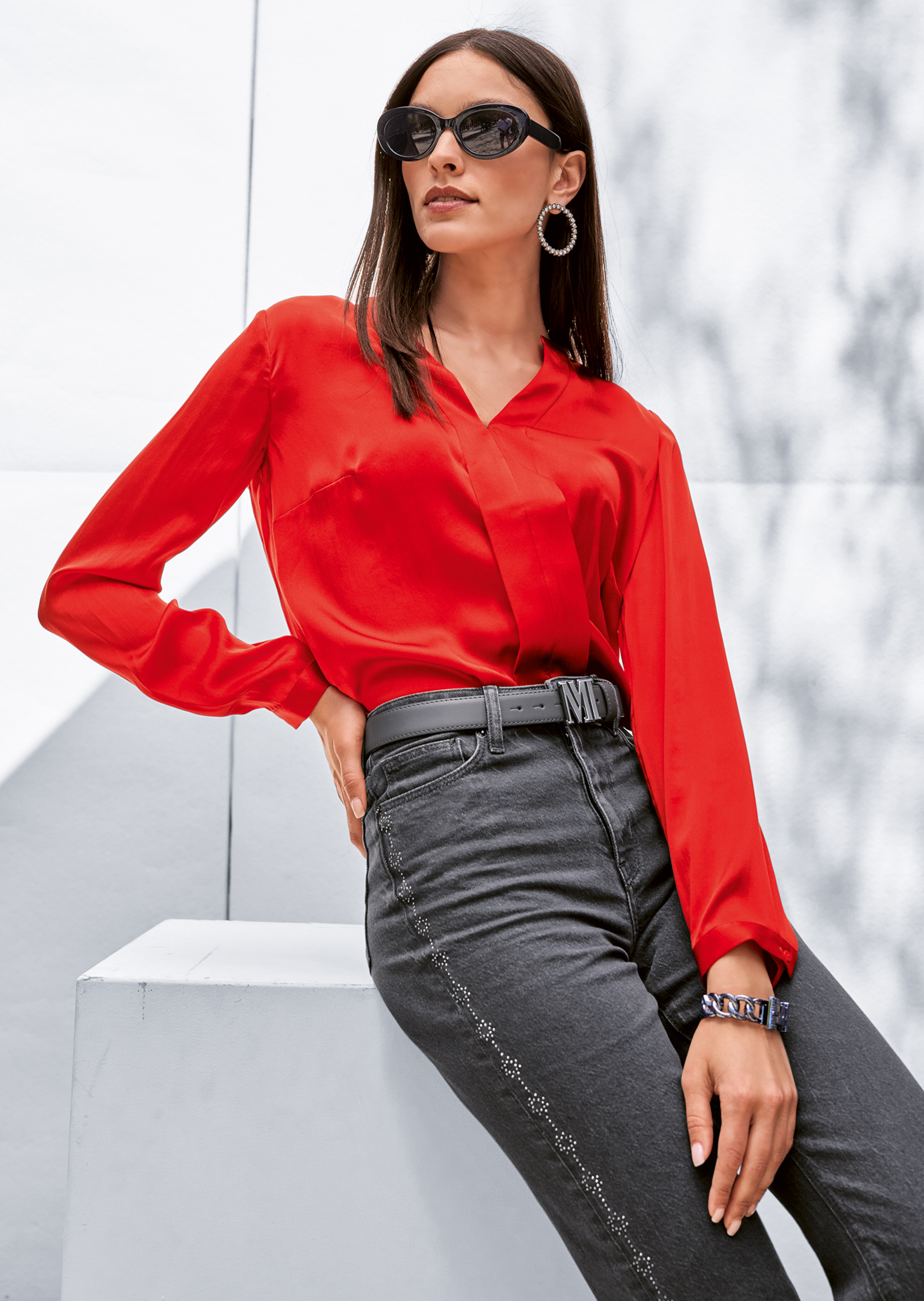 Zijden blouse