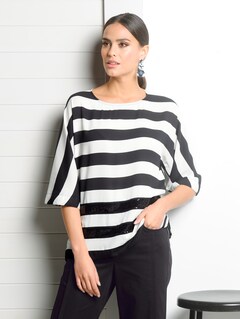 Bluse mit Paillettenbesatz thumbnail 4