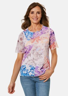 Druckshirt aus luftigem Mesh thumbnail 1