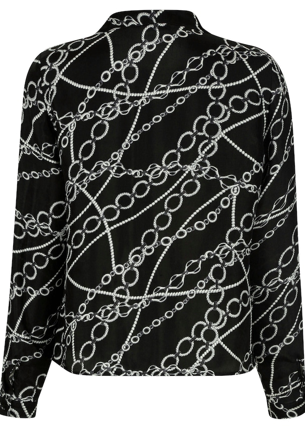 Bluse mit Wasserfallkragen 2