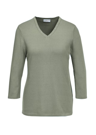graugrün Pullover in hochwertiger Qualität