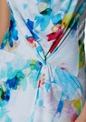 Bedrucktes Kleid mit Wasserfall-Ausschnitt und Knoten-Effekt thumbnail 5
