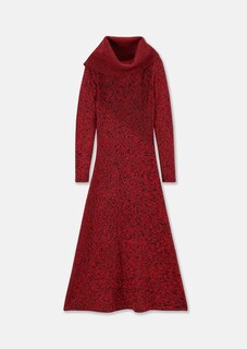 Strickkleid mit asymmetrischen Carmen-Kragen thumbnail 6