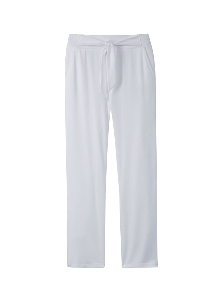 Wellness trousers with decorative drawstring
