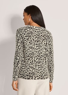 Kaschmirpullover mit Leopardenmuster thumbnail 3