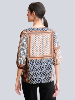 Bluse in mordener Patchoptik thumbnail 5