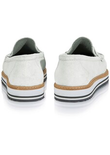 Leder-Mokassin mit Plateauboden thumbnail 2