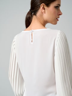 Bluse mit Plisseeärmel thumbnail 3