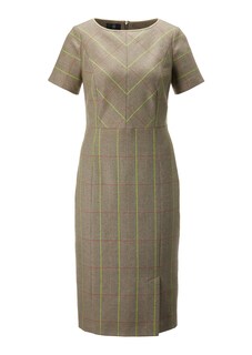 Karo-Etuikleid mit Neon-Akzenten thumbnail 1