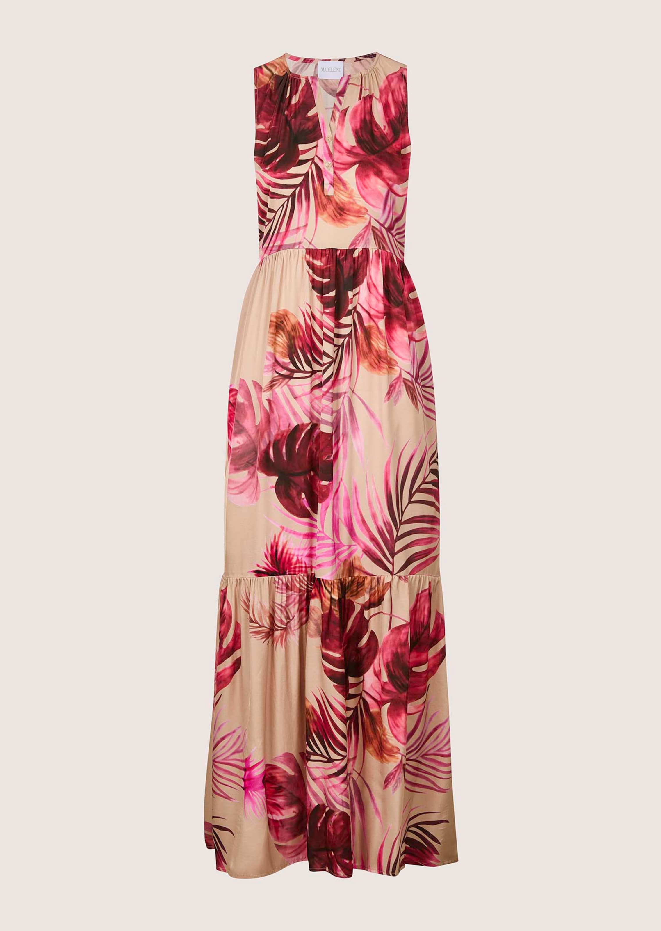 Robes pour Filles - Robe d'Été Plissée Sans Manches à Imprimé Floral Décontracté pour Filles, Col Sans Manches, Coupe Fluide