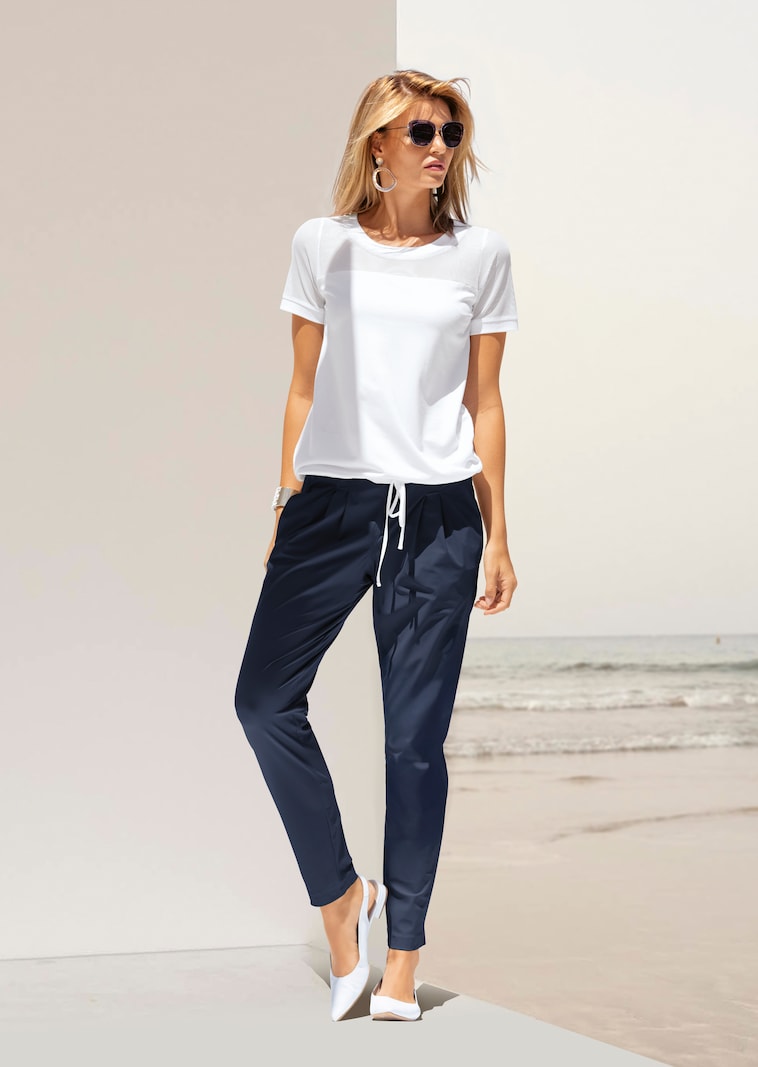 Reisefreundliche Jogg-Pants aus Microjersey