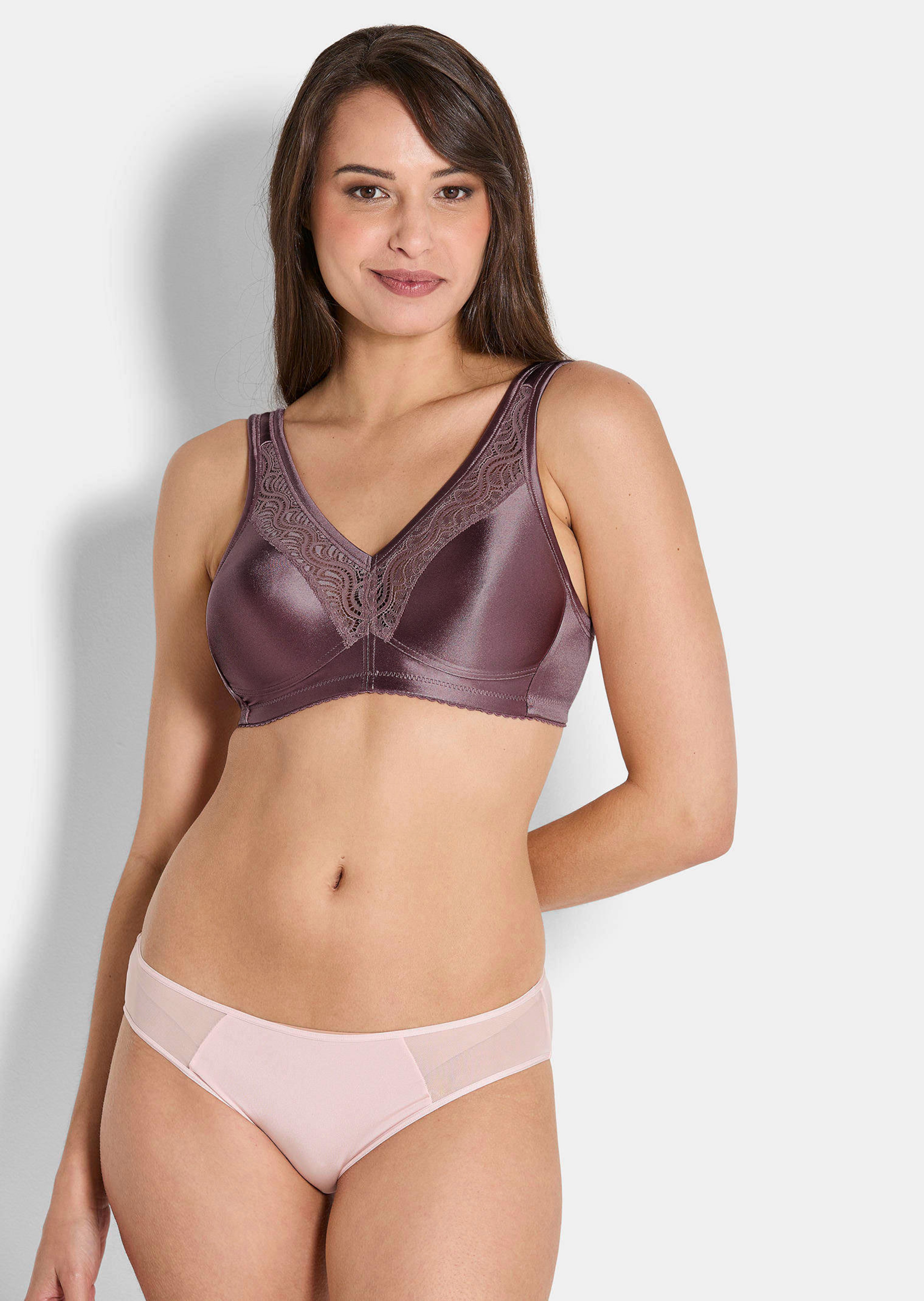 BH ohne Bügel in edler Satin-Optik