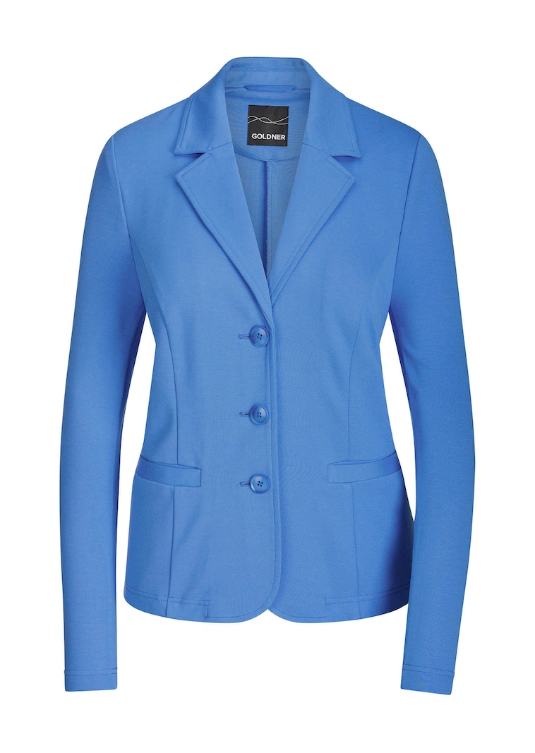 Blazer en jersey avec col tailleur