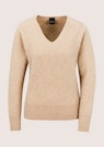Schurwoll-Pullover mit V-Ausschnit thumbnail 6