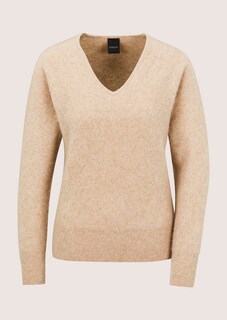 Schurwoll-Pullover mit V-Ausschnit thumbnail 6