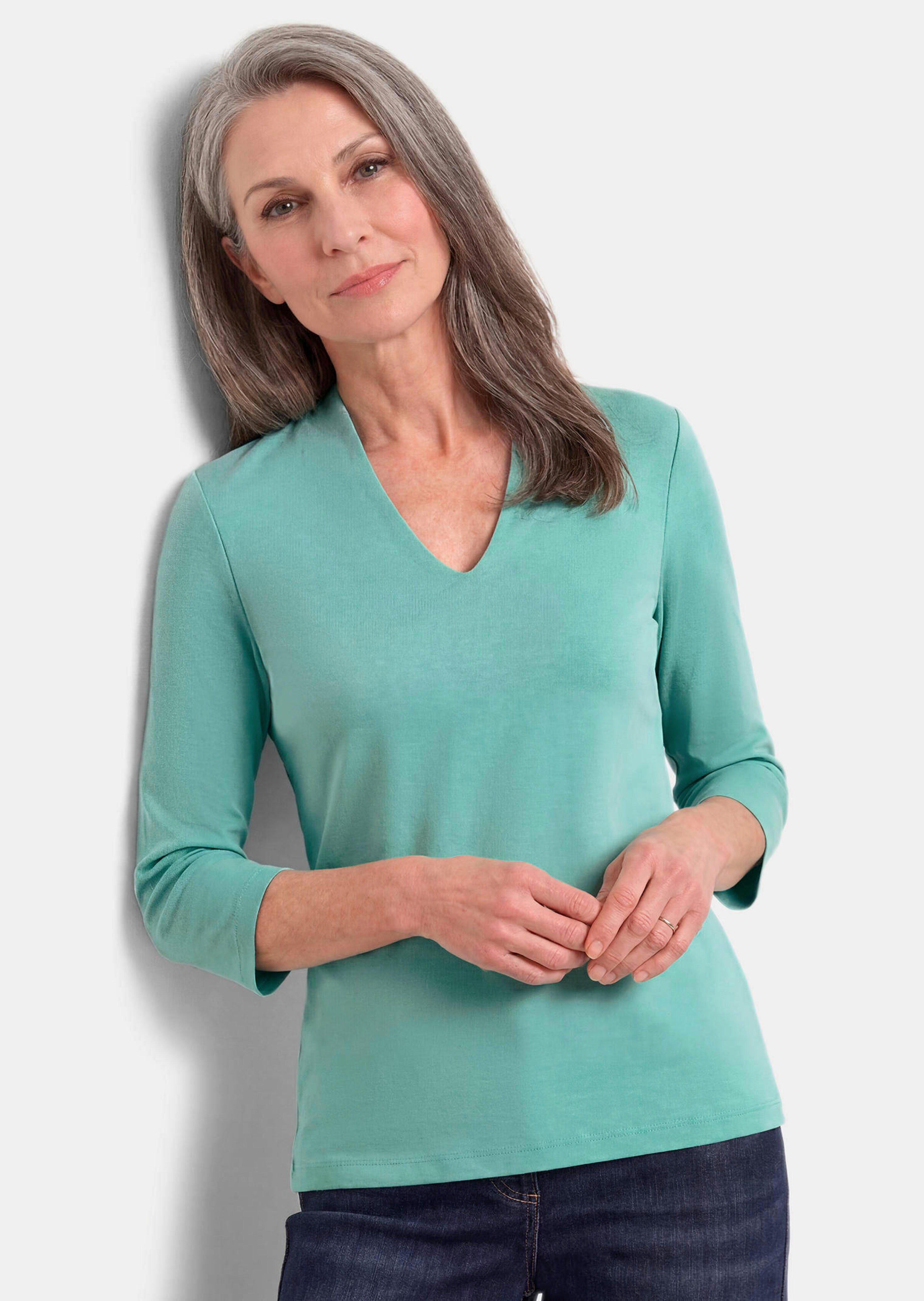 T-shirt basique en jersey interlock