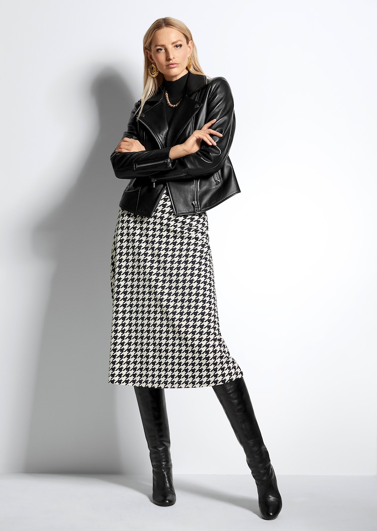 Lederjacke im Biker-Style