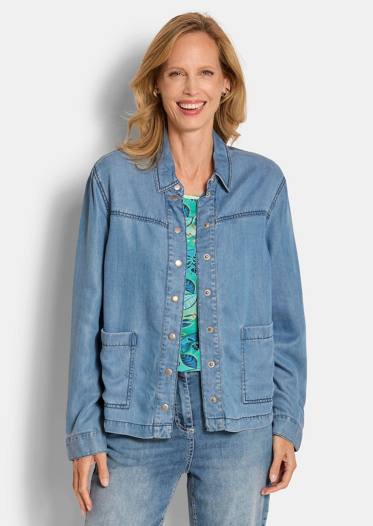 Hemdjacke im Denim-Look