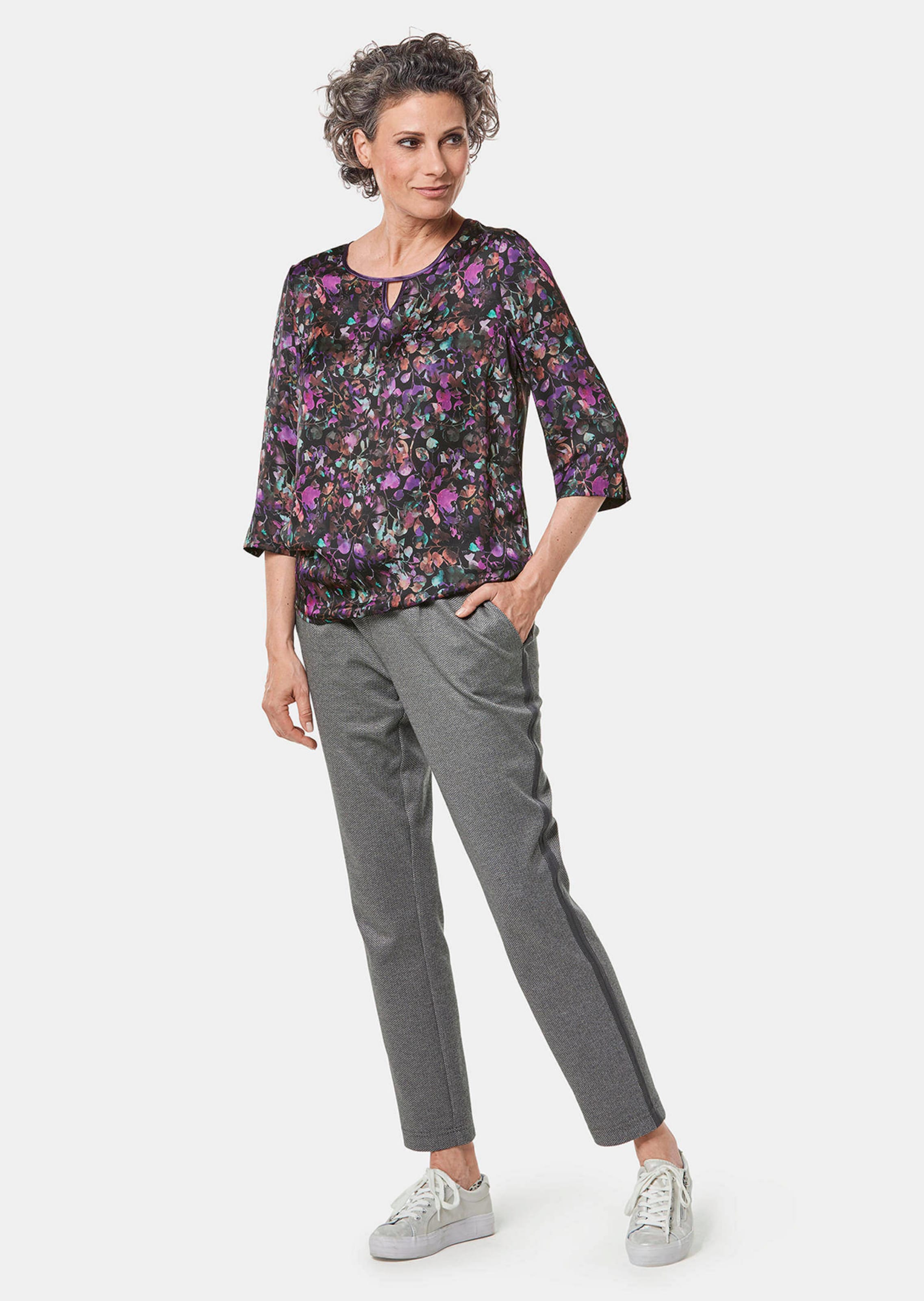 Chemisier imprimé - noir / multicolore - Gr. 48 de Goldner Fashion