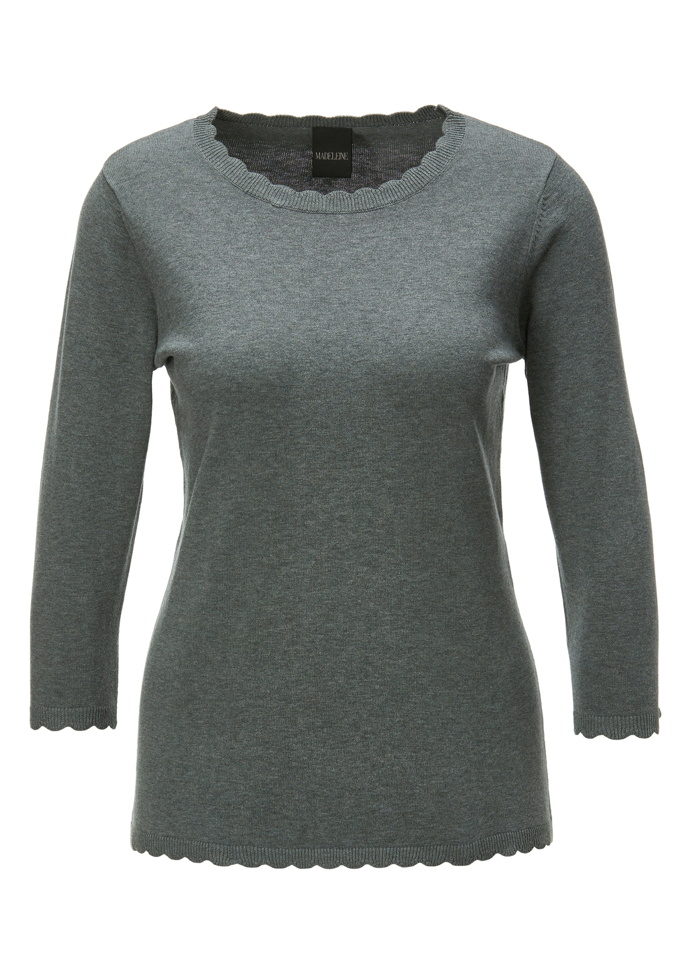 Pullover mit Zickzack-Kanten