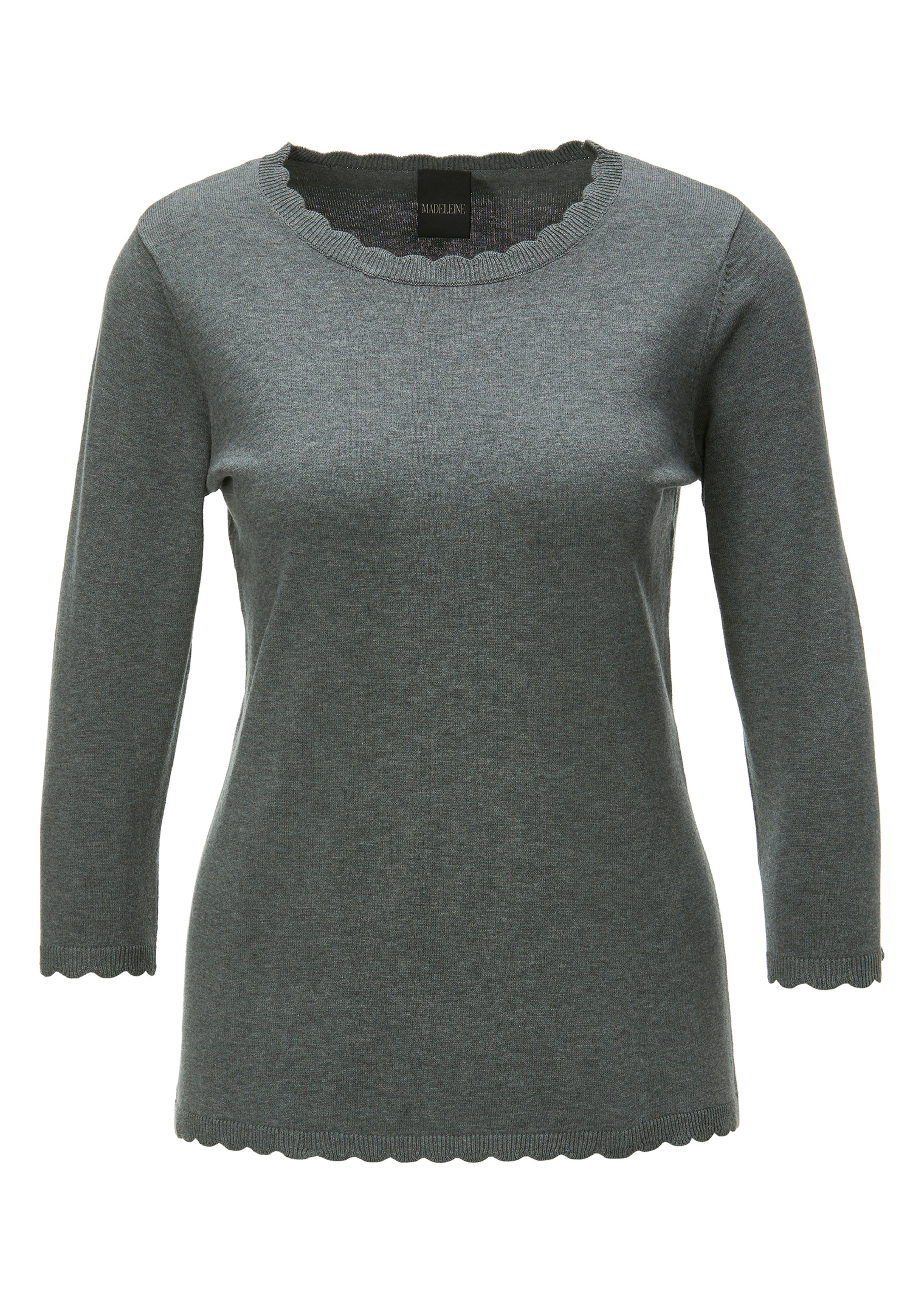 Pullover mit Zickzack-Kanten