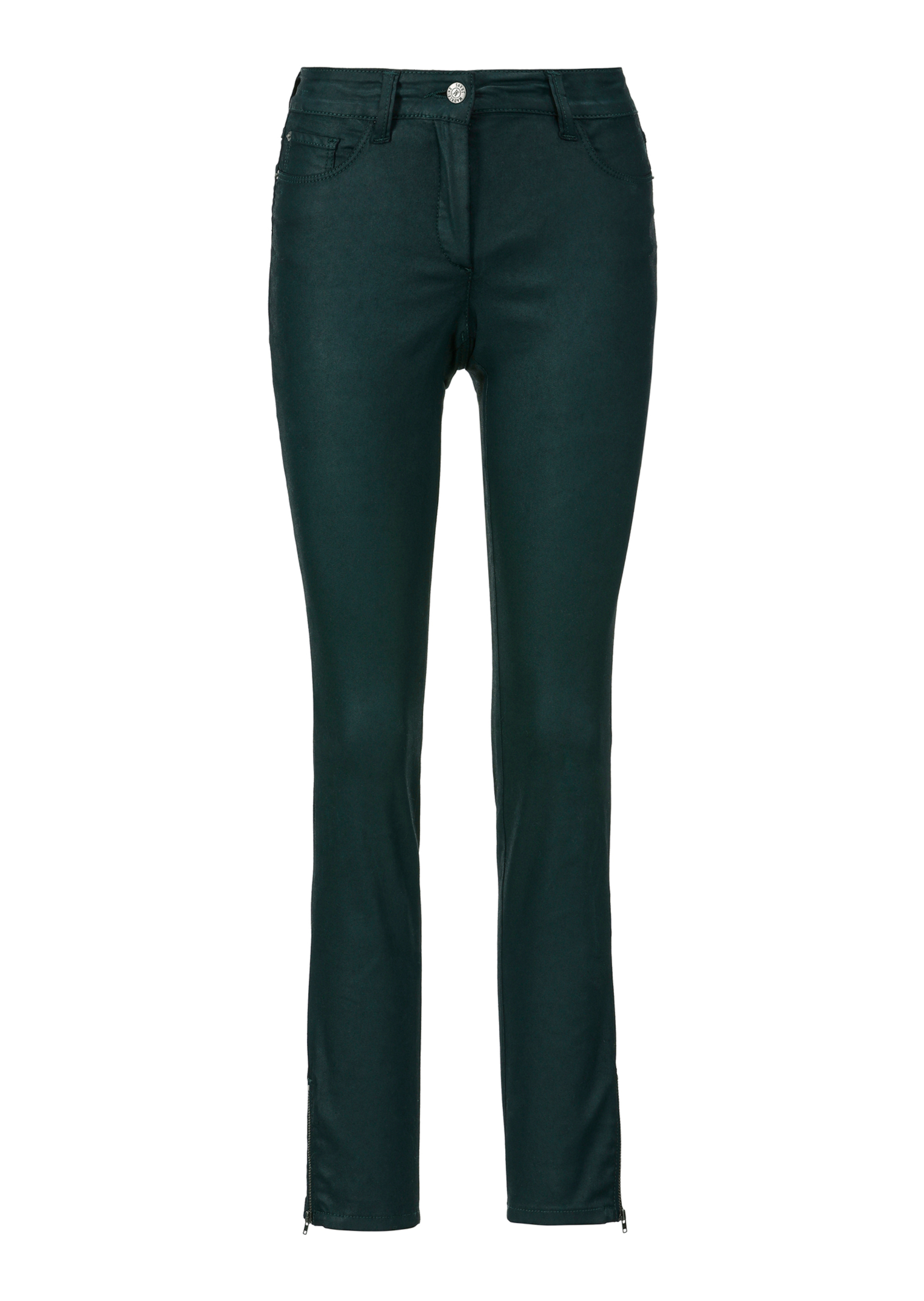 Coated skinny jeans