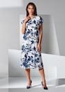 Robe-chemise en viscose avec imprimé fleuri thumbnail 1