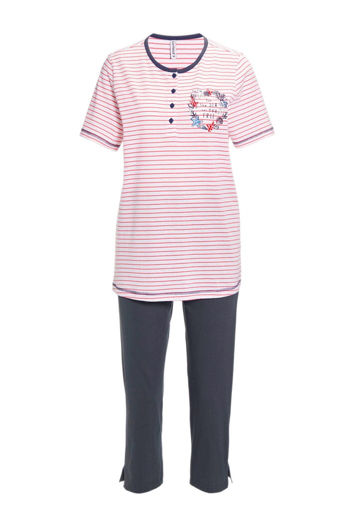 Baumwoll-Pyjama mit Halbarm