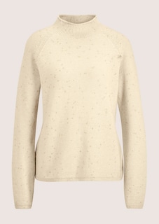 Stehkragen-Pullover mit Glanzgarn-Akzent thumbnail 6