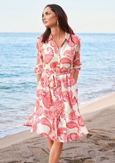 Hemdblusenkleid mit Bindeband thumbnail 7