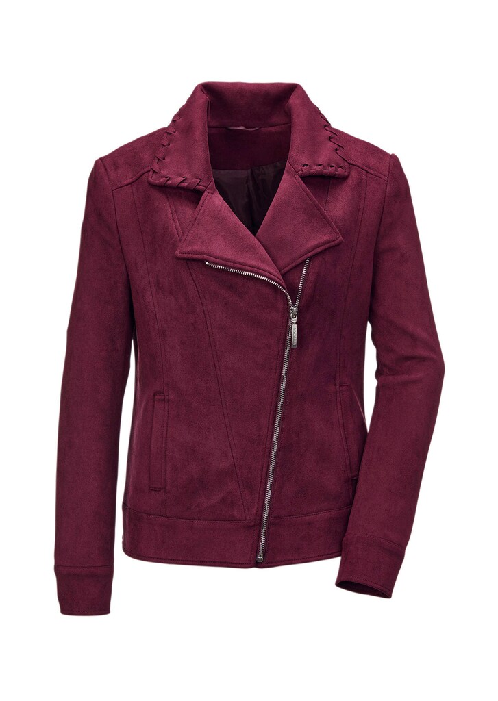 Weiche Jacke in Velourslederoptik