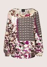 Bluse mit Blumenprint und Bordüre thumbnail 6