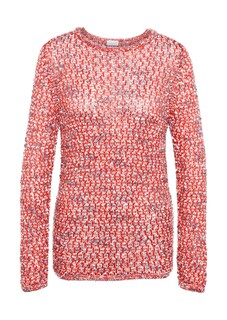 Effektvoller locker gestrickter Bändchengarnpullover thumbnail 2