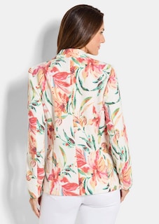 Floraler Blazer aus Waffel-Jersey thumbnail 3